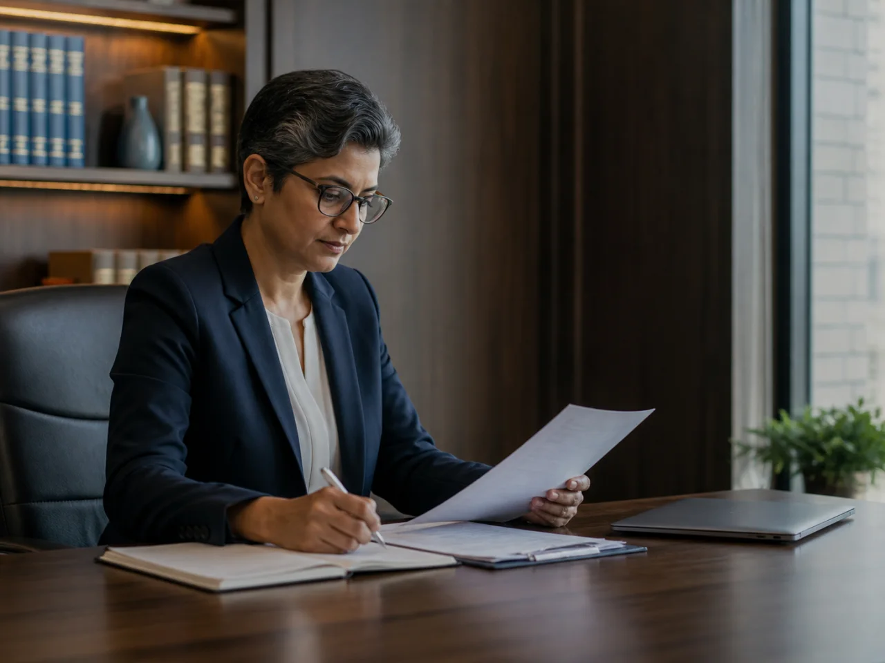 Indian tax adviser reviewing a detailed cross-border business analysis