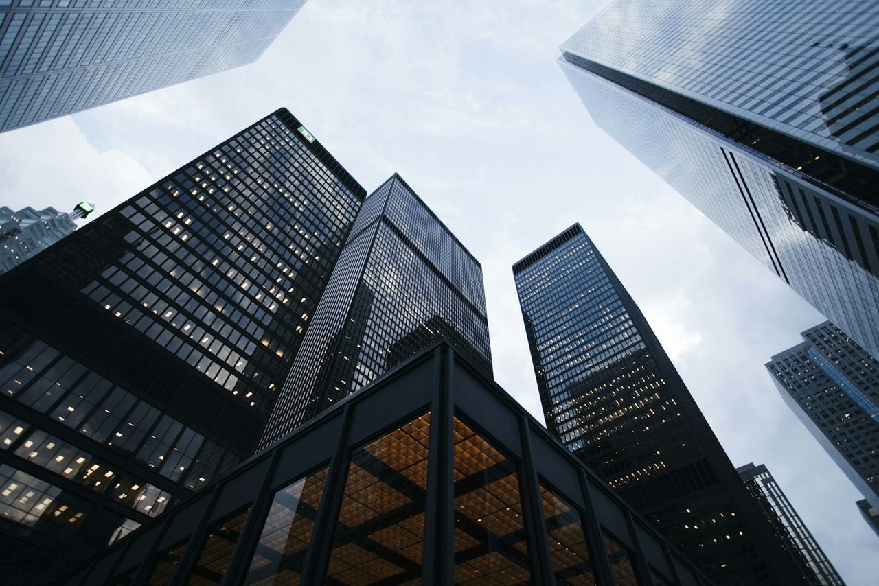 Modern Indian business district representing market entry and corporate growth